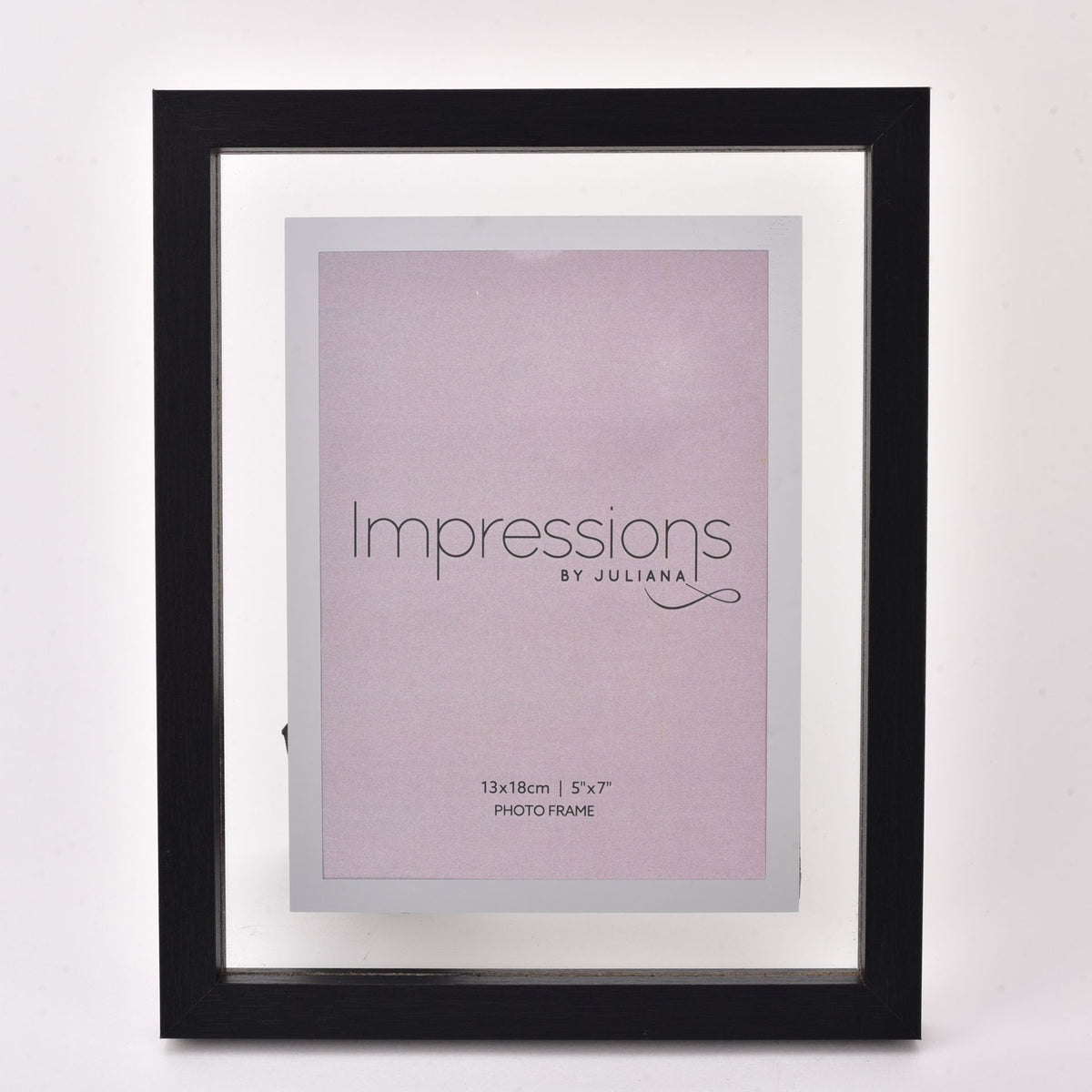 Photo Frame: Wood Perspex Border 5 x 7 - Black - Impressions