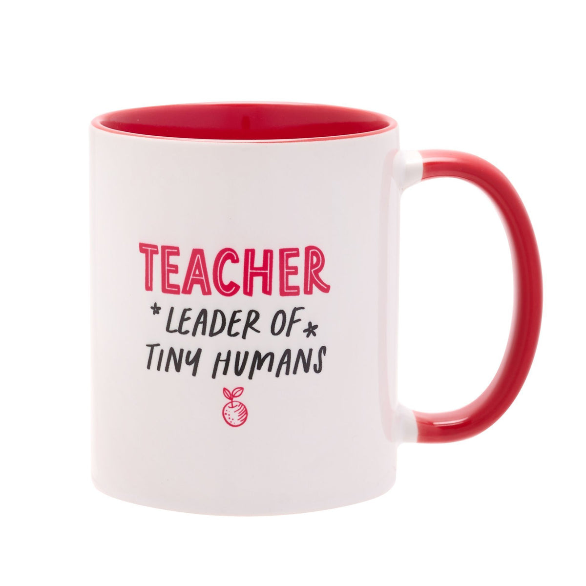Teacher Mug: Ceramic Leader of Tiny Humans - Red - Hullabaloo