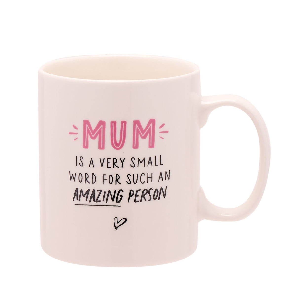 Mug: Bone China  Mum Amazing Person - Pink - Hullabaloo
