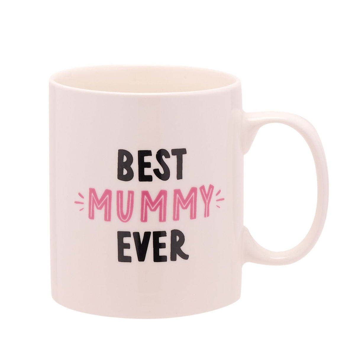 Mug: Bone China Best Mummy - Pink - Hullabaloo