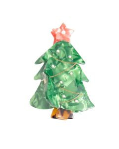 Christmas Hair Clip: Christmas Tree Claw Design