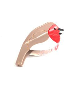 Christmas Hair Clip: Robin Claw Design