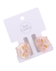 Hair Clips: Mini Cat Twin Pack - Pink