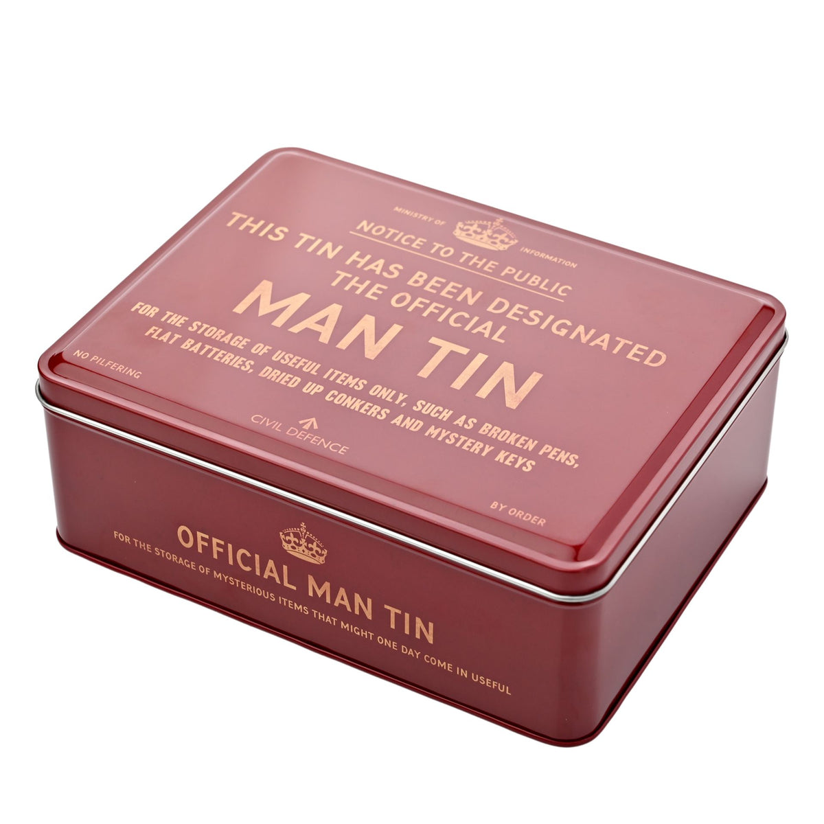 Man Tin: Metal Storage Civil Defence  - Brown - Harvey Makin