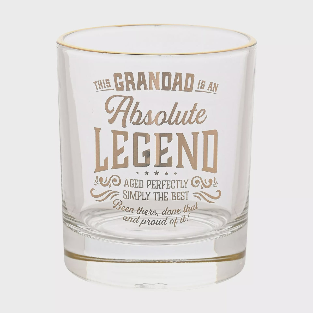 Tumbler: Legend Grandad - Glass - Harvey Makin