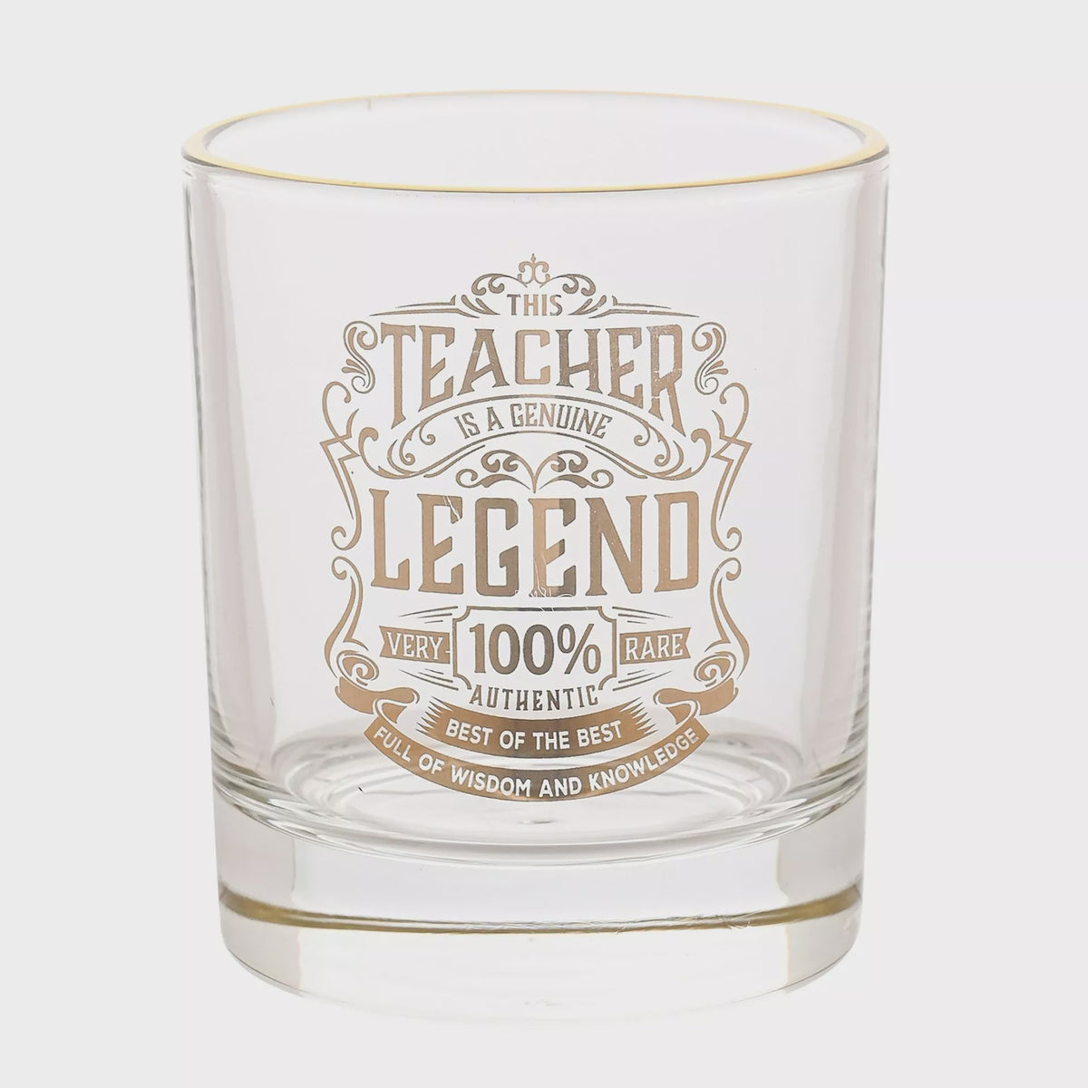 Tumbler: Legend Teacher - Glass - Harvey Makin
