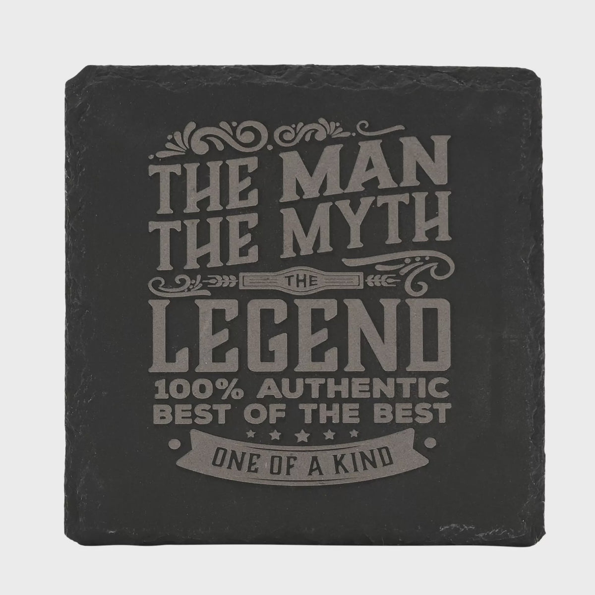 Coaster: Slate The Man Legend - Grey - Harvey Makin