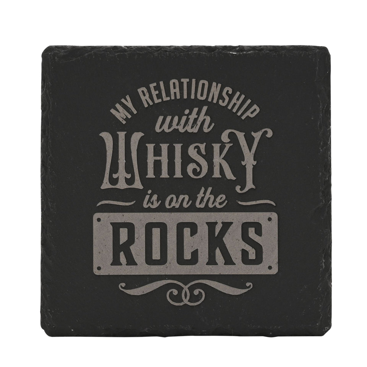 Coaster: Slate Whiskey Rocks - Grey - Harvey Makin