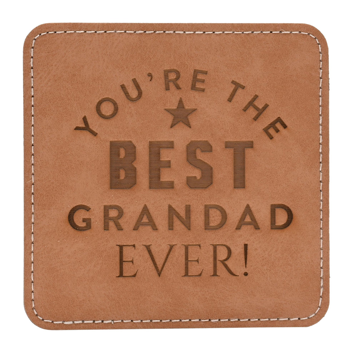Coaster: Faux Leather Best Grandad Ever - Harvey Makin