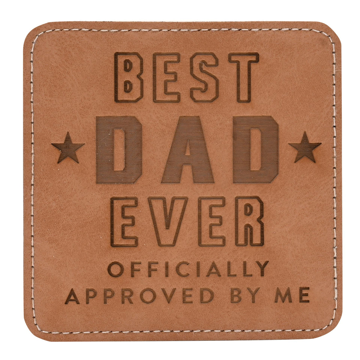 Coaster: Faux Leather Best Dad Ever - Harvey Makin