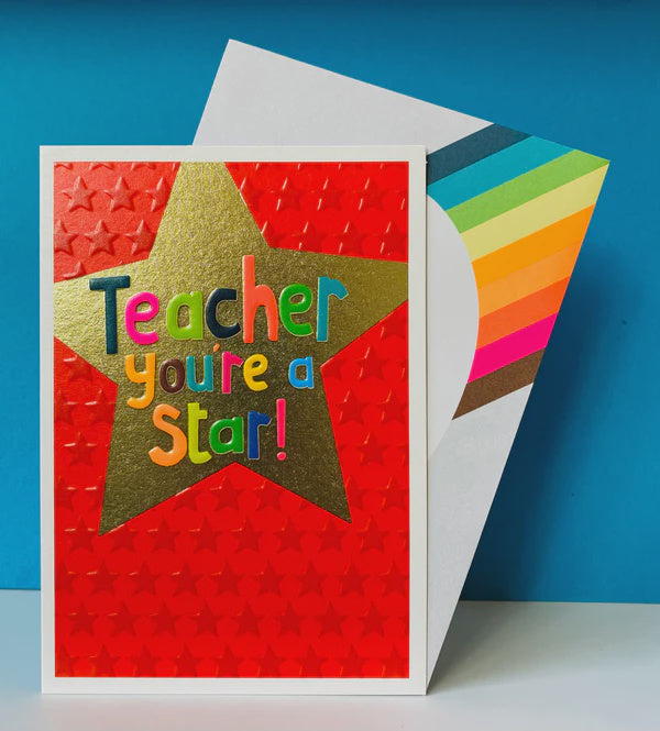 Teacher Card: You're A Star Bright Foil - Paper Salad