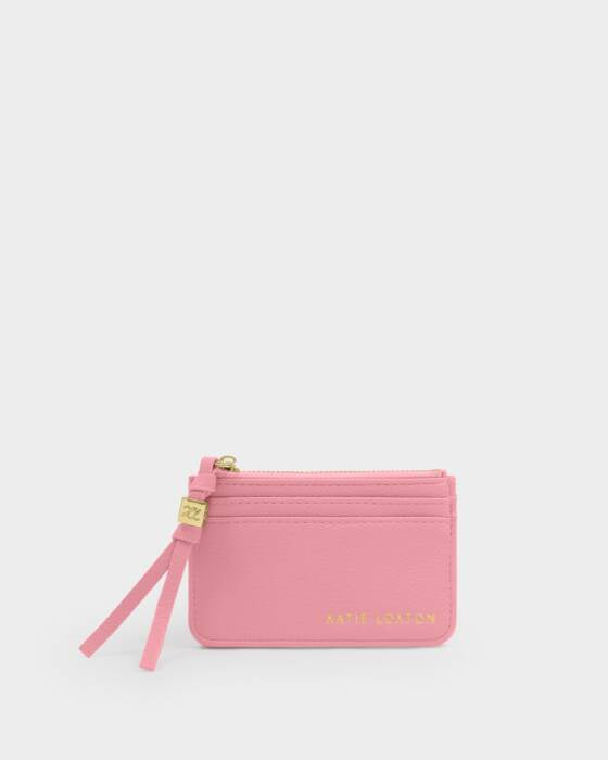 Coin & Card Holder: Soft Vegan Leather GIFT BOXED - Pink - Katie Loxton