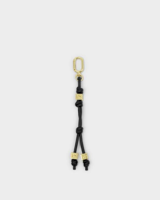 Keyring : Bag Charm Soft Vegan Leather GIA - Black - Katie Loxton