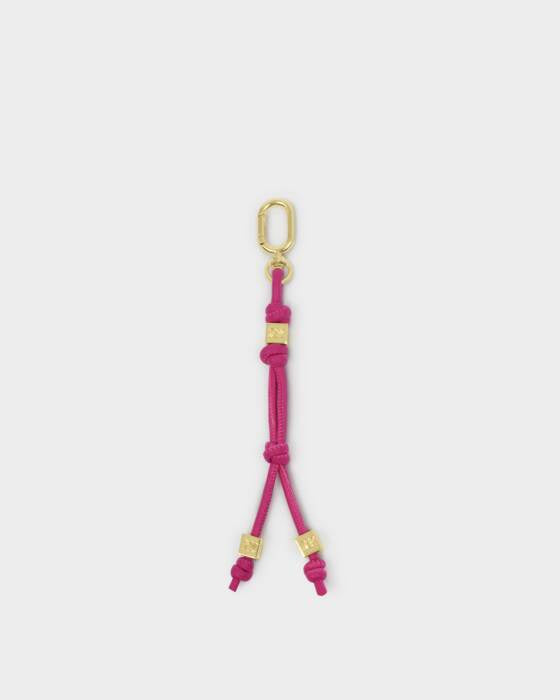 Keyring : Bag Charm Soft Vegan Leather GIA - Fuchsia - Katie Loxton