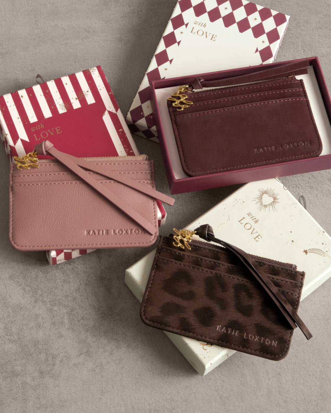 Coin & Card Holder :Boxed Soft Vegan Leather - Katie Loxton
