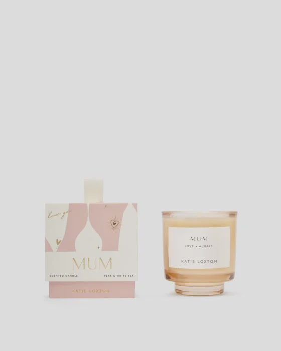 Candle: Scented Glass MUM - English Pear & White Tea - Katie Loxton