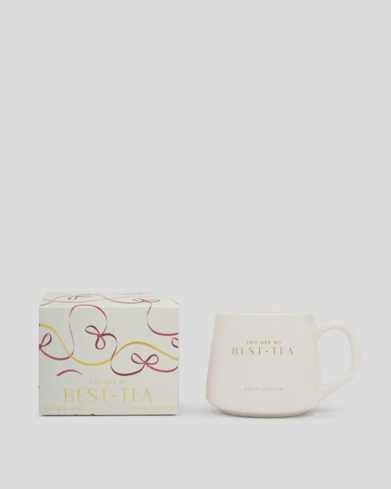 Mug: Porcelain You Are My BestTea- WHITE - Katie Loxton