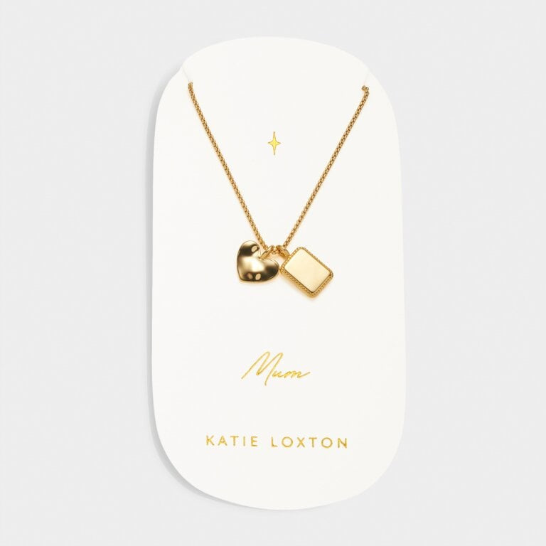 Necklace: Waterproof Mum Carded Charm - Gold Coated - Katie Loxton