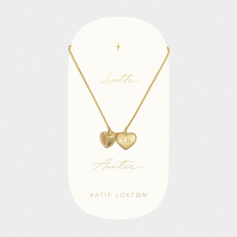 Necklace: Waterproof Auntie Carded Charm - Gold Coated - Katie Loxton