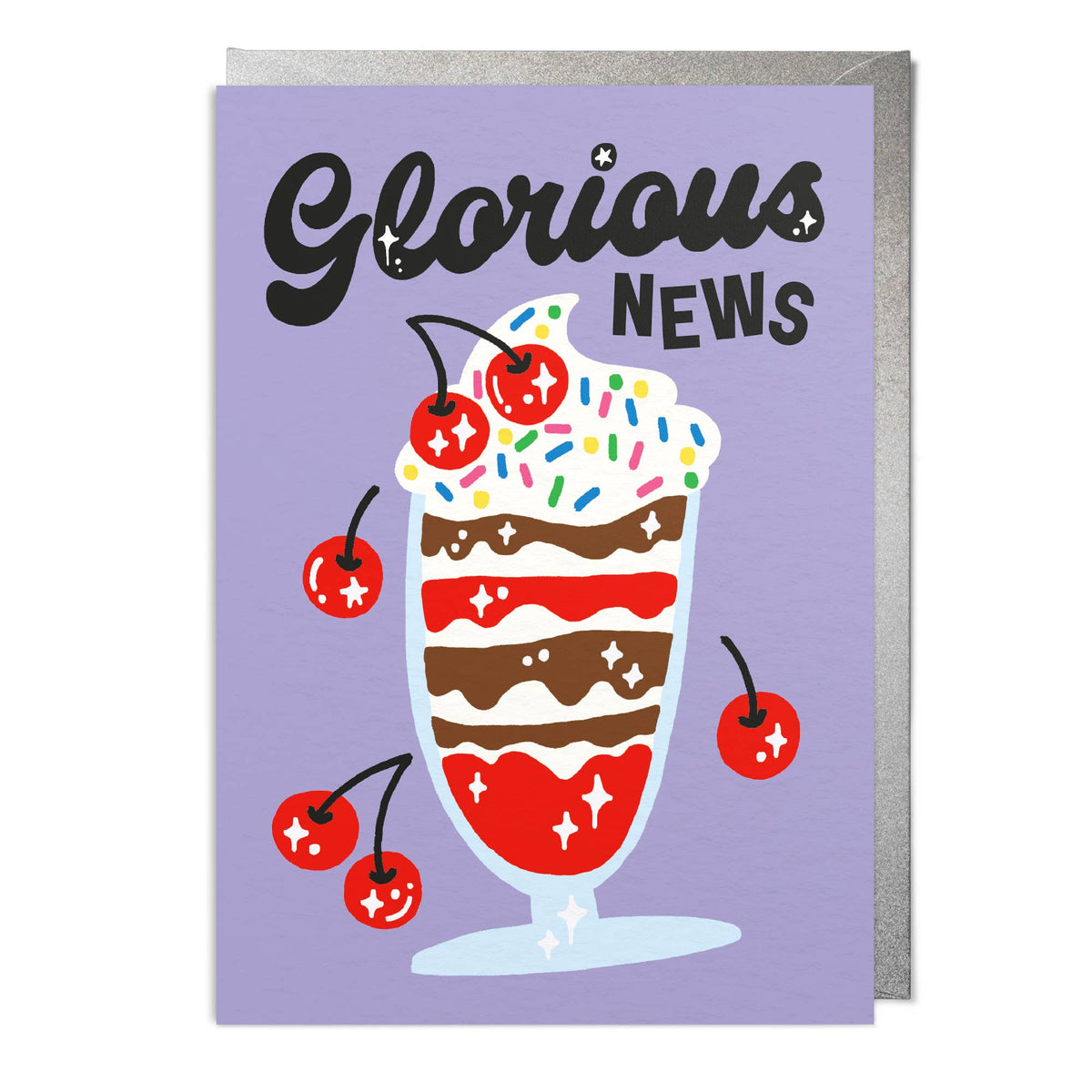 Birthday Card:  Glorious News Sundae - Sanders De Roeper