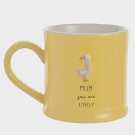 Mug: Boxed Mum you are Lovely - Yellow - Celebrations