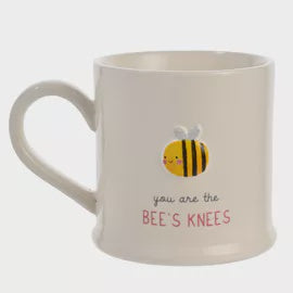 Mug: Boxed Ceramic Embossed You Are the Bees Knees - White - Celebrations