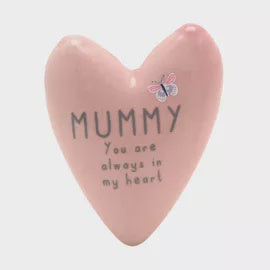 Token: Matchbox Ceramic Heart Mummy You Are Always In My Heart - Pink - Love Life