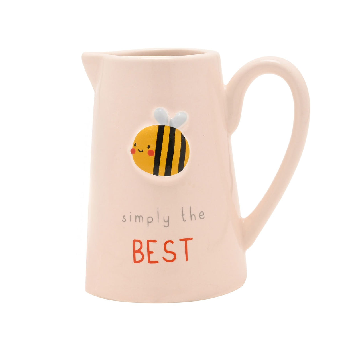 Jug: Simply The Best Bee - White - Celebrations