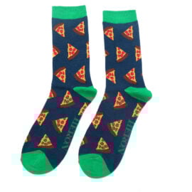 Socks: Pizza Slices - Navy - Mr Heron