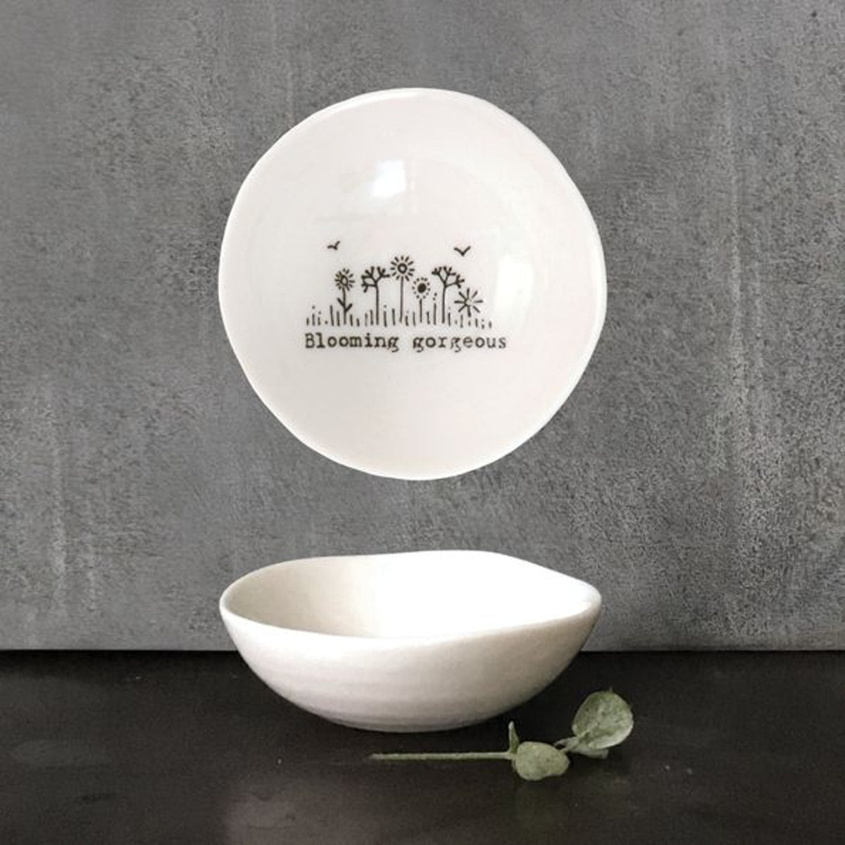 Mini Bowl: Porcelain Blooming Gorgeous Small - White