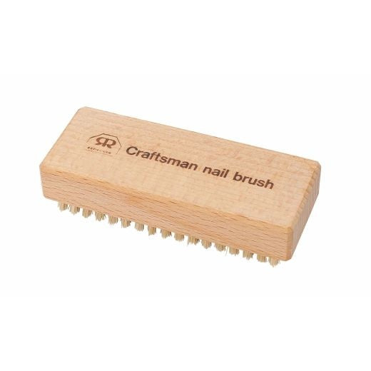 Nail Brush Craftsman: Beechwood Oiled Short Bristle Handcrafted - Natural