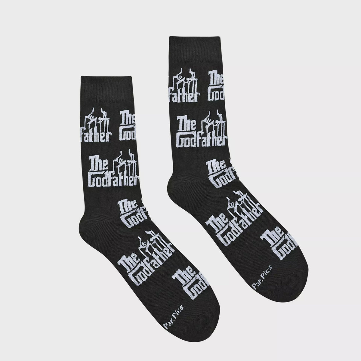 Socks: Cotton Godfather - Black - Harvey Makin