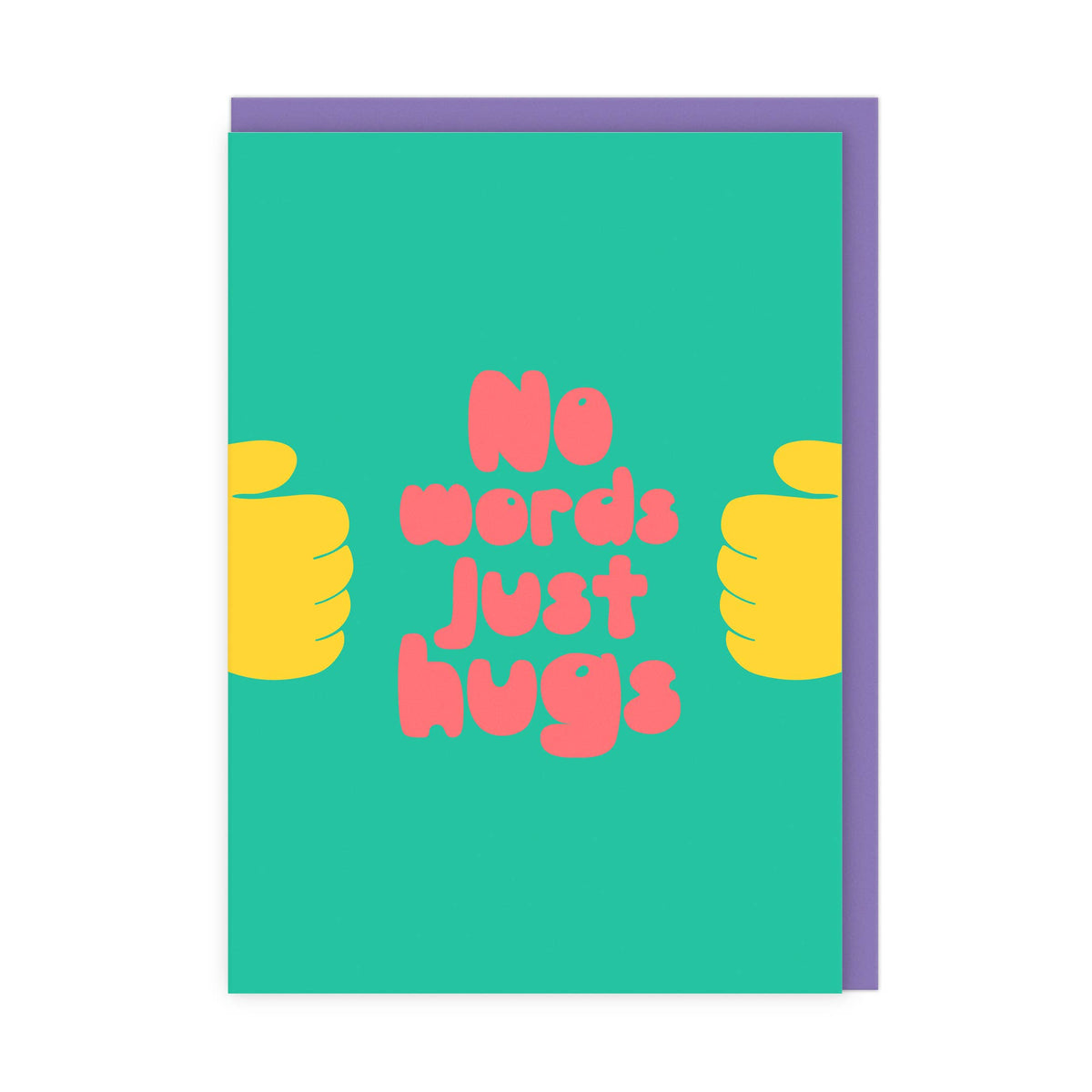 Sympathy Card: No Words Just Hugs - LoveLostDiscoballs