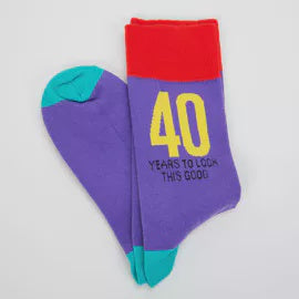 Socks: Bright Cotton  Milestone Sock - Multi - Celebrations