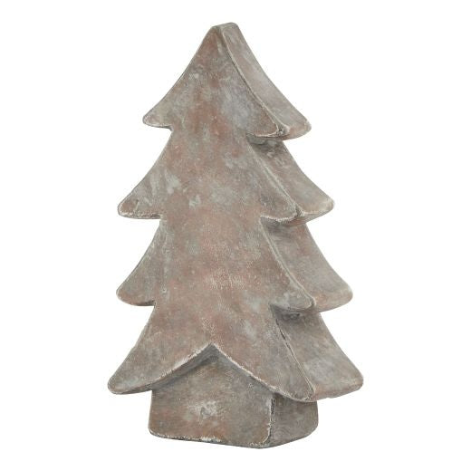 Ornament: Ceramic Siena Medium Christmas Tree - Brown - Hill Interiors