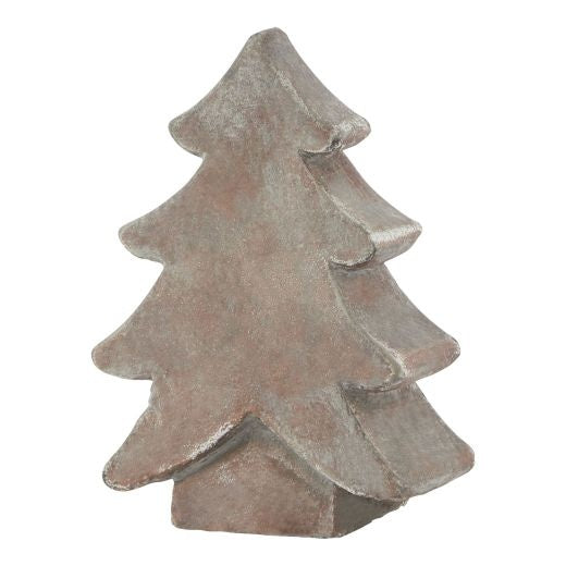 Ornament: Ceramic Siena Small Christmas Tree - Brown - Hill Interiors