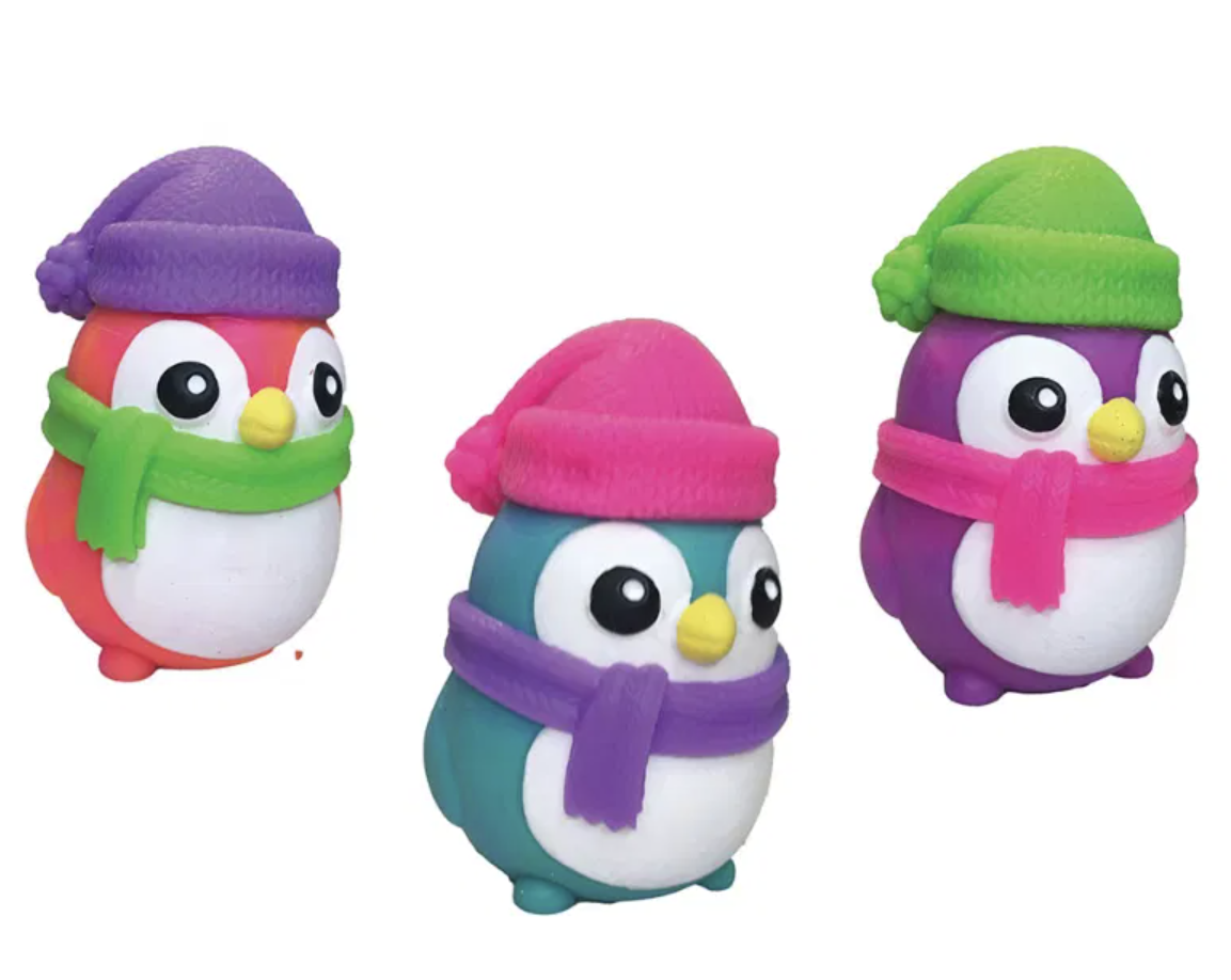 Stress Ball: Polar Glow Penguin - Fidget Toy Individual - Needoh
