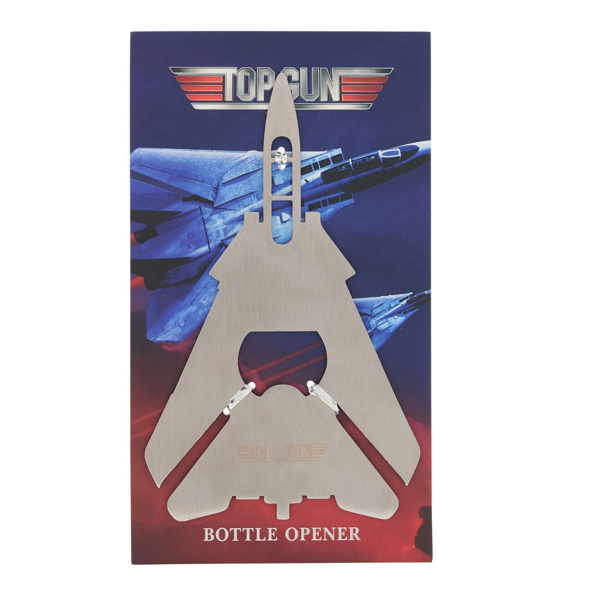 Bottle Opener: Metal Fighter Jet - Silver - Top Gun