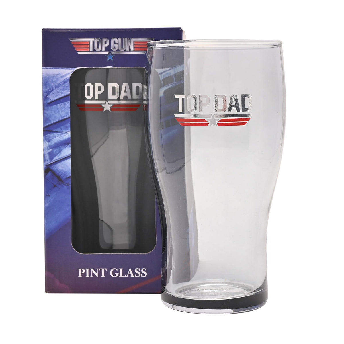 Pint Glass: Logo Top Dad - Top Gun