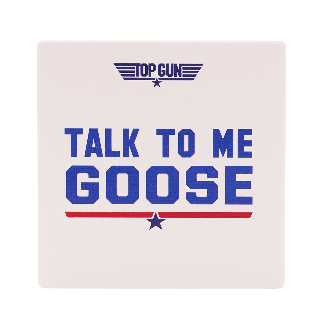 Coaster: Ceramic Cork Back Talk To Me Goose - Navy - Top Gun