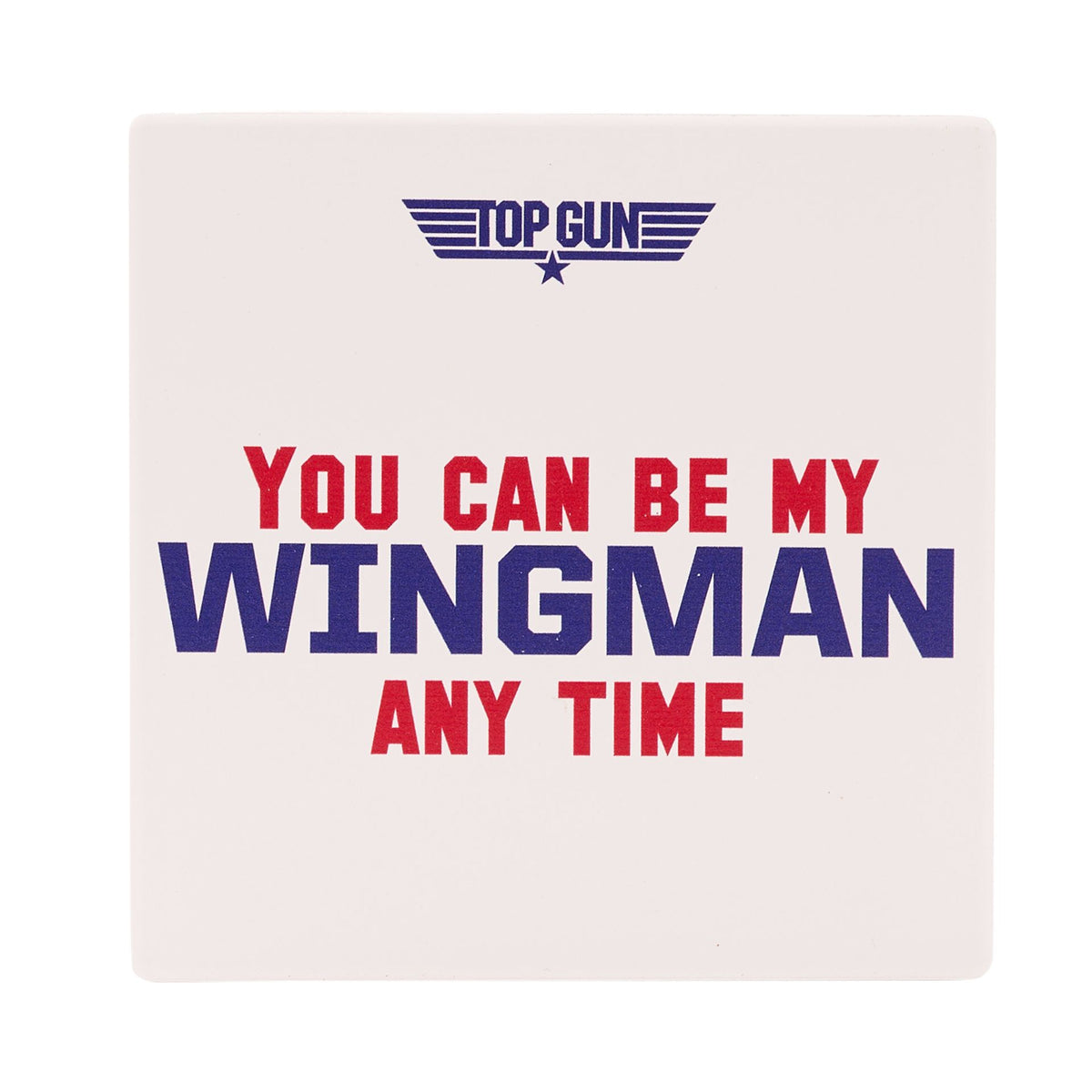 Coaster: Ceramic Cork Back You Can Be My Wingman - Navy - Top Gun