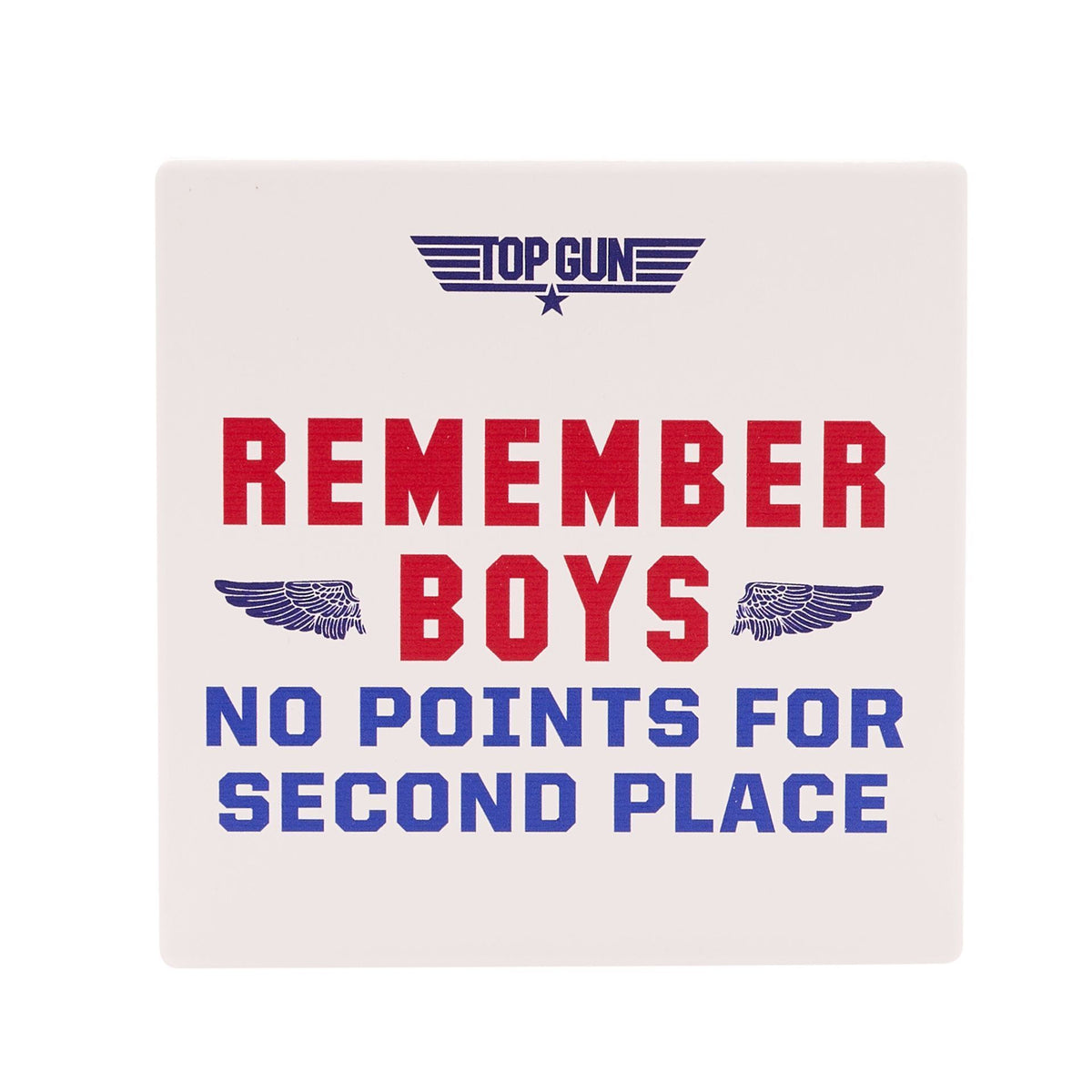 Coaster: Ceramic Second Place - White - Top Gun