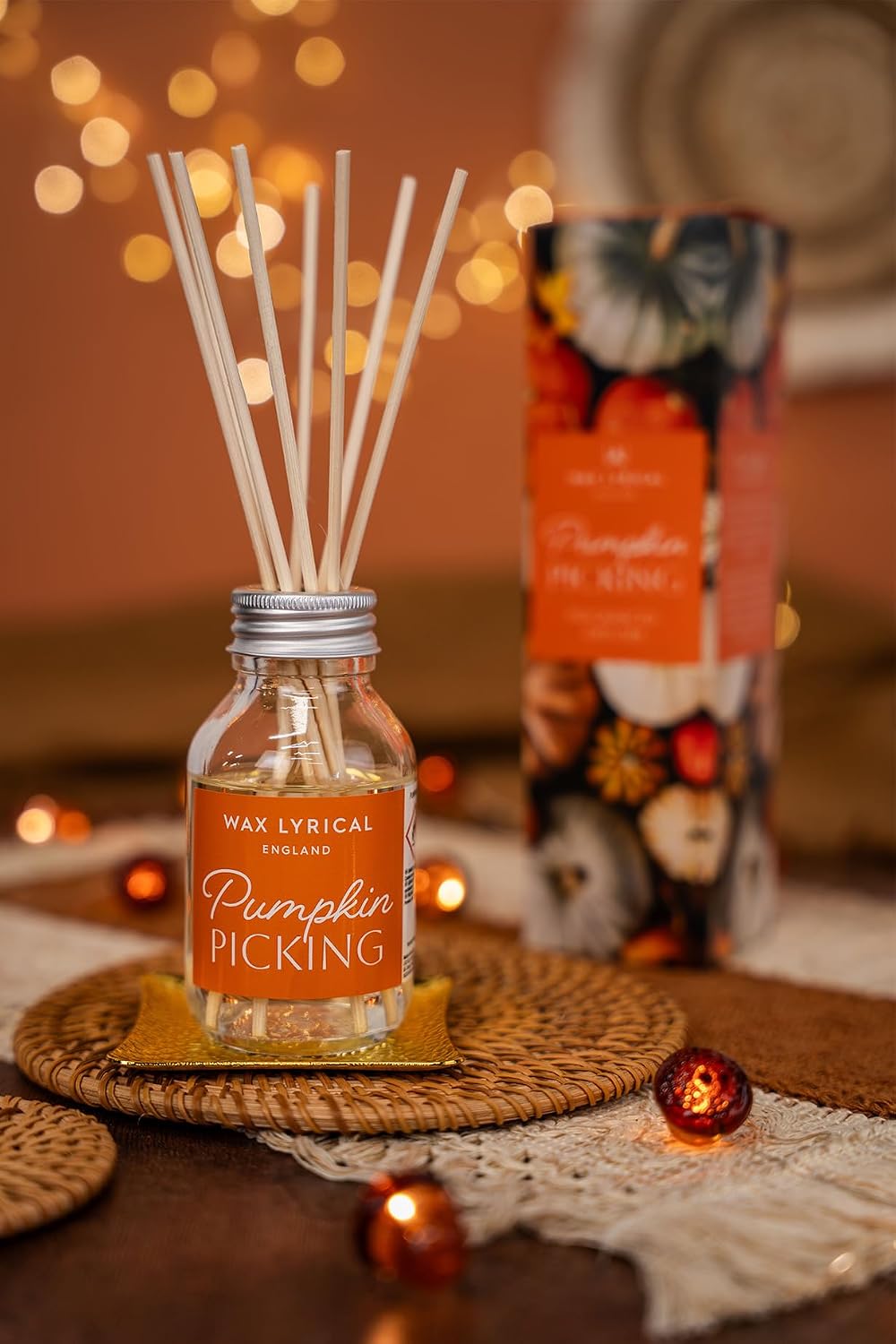 Diffuser: Autumn Scented Glass Bottle 100ml - Various Scents - Wax Lyrical UK