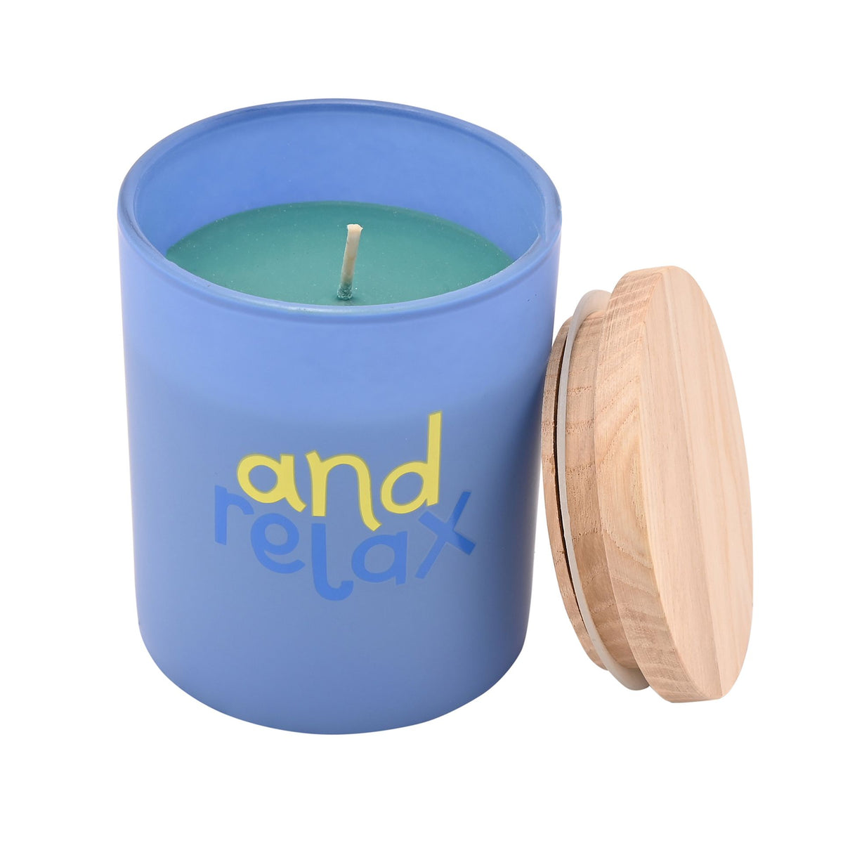 Candle: Glass Lid And Relax in Pouch - Raspberry Blossom
