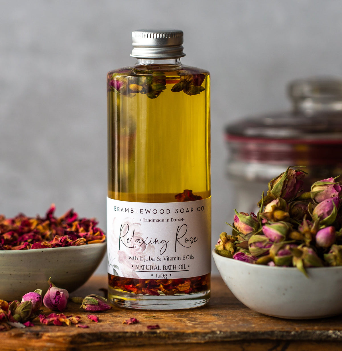 Bath Oil Natural Organic Rose Geranium - Handmade UK