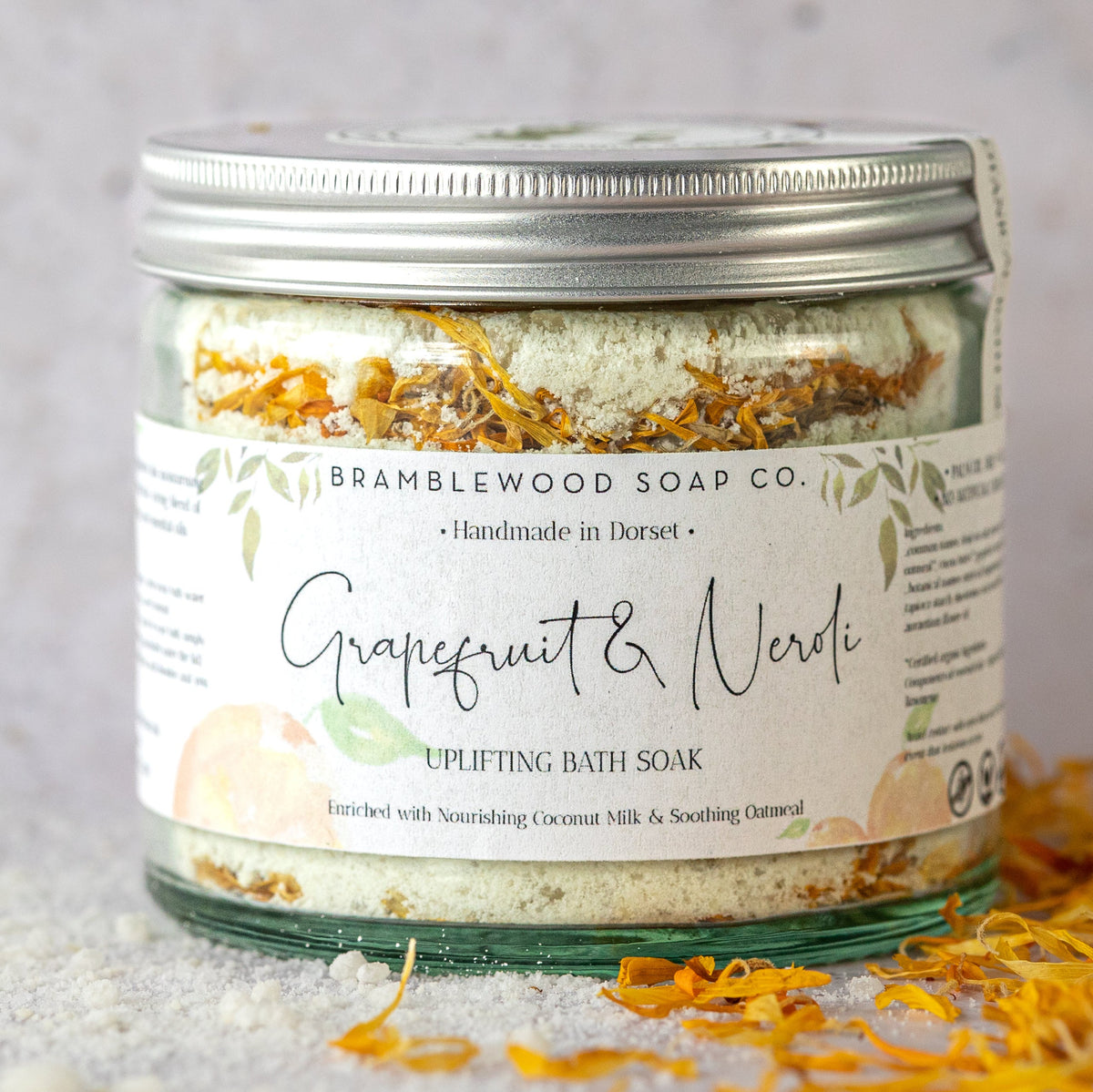 Bath Soak Natural Organic Grapefruit & Neroli - Handmade UK