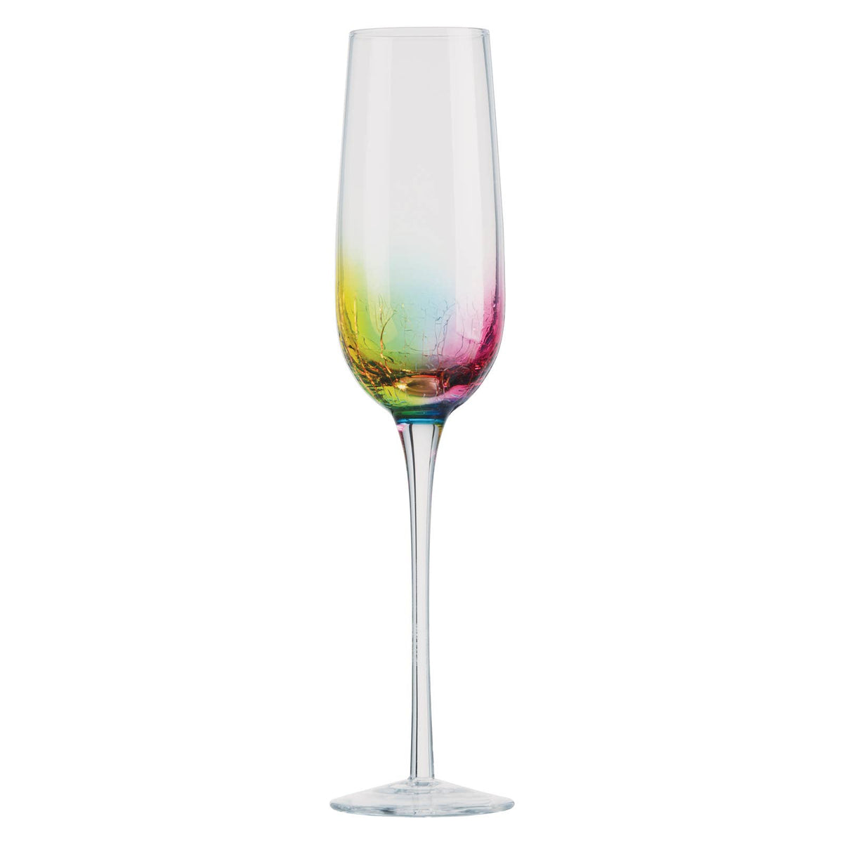 Champagne Flute: Glass Tall  Neon  - DRH Collection