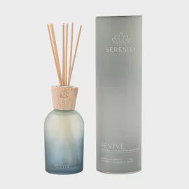 Diffuser: Glass 220ml Revive - Orange, Jasmine & Saffron - Green - Serenity