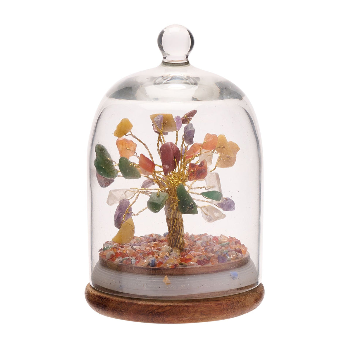 Gemstone Dome Tree Multi Stones  - Mini Domed Serenity - Multicolour