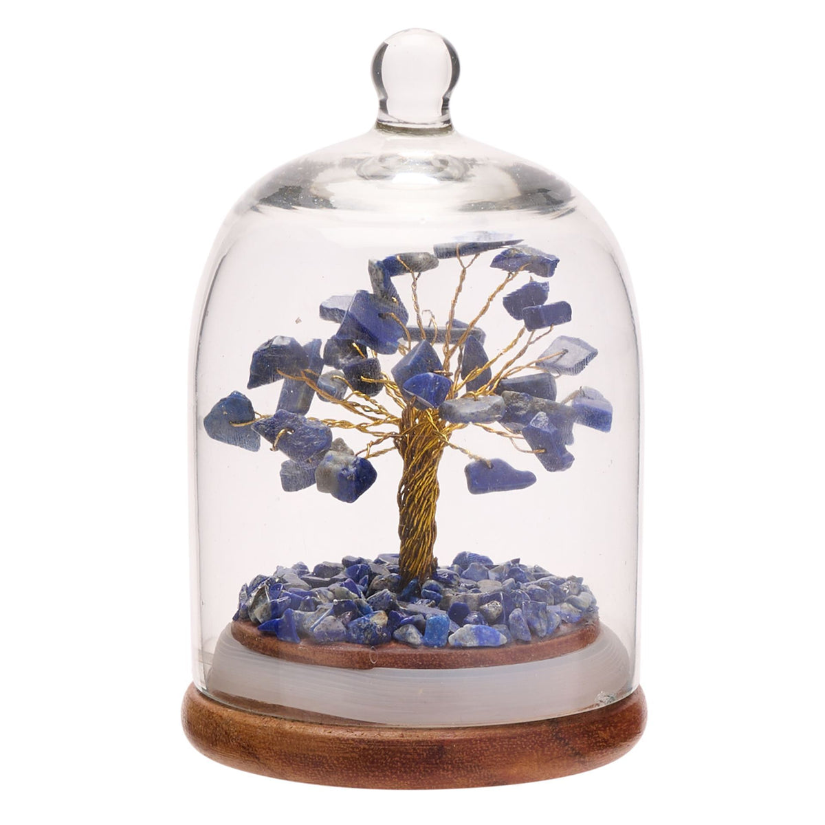 Gemstone Dome Tree Lapis; Lazuli Mini Domed - Blue - Serenity